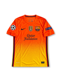 FCバルセロナ 2012/13 アウェイユニフォーム オレンジからイエローのグラデーション チャンピオンズリーグパッチ付き メッシ背番号10