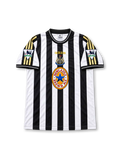 1997-99 ニューカッスル・ユナイテッド ホームユニフォーム シアラー9番 白黒ストライプ Newcastle Brown Ale adidas