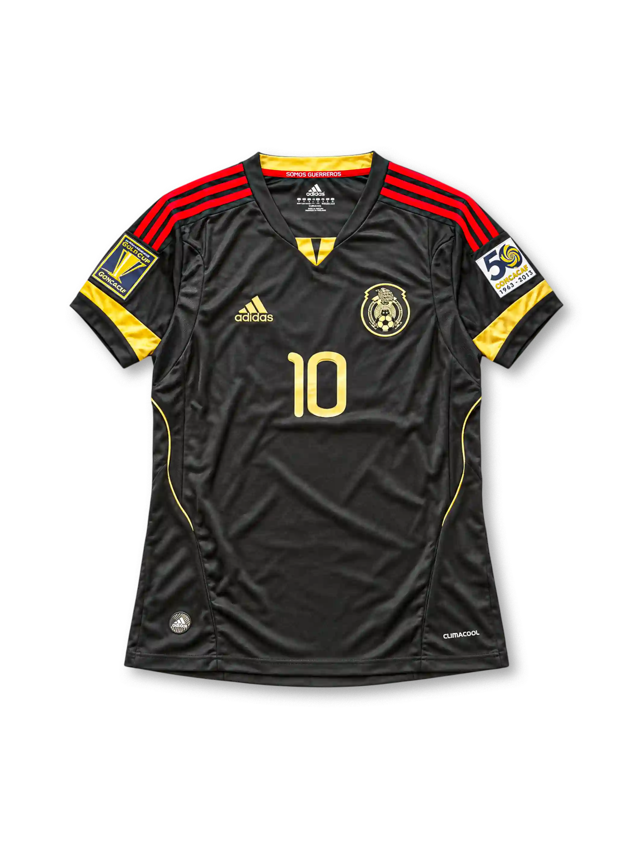 2011 メキシコ代表 アウェイユニフォーム ドス・サントス10番 ブラック ゴールド レッド adidas ゴールドカップ