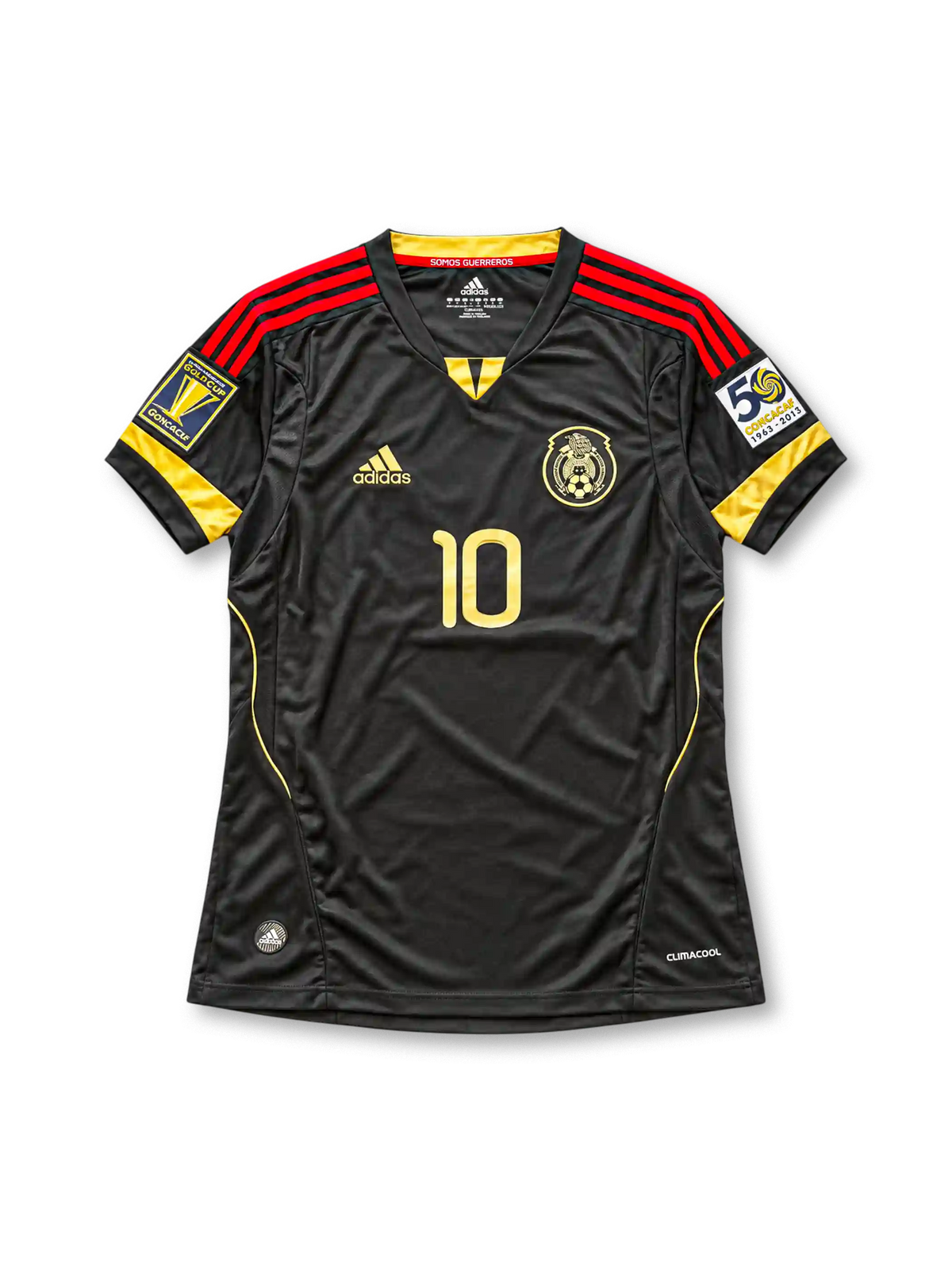 2011 メキシコ代表 アウェイユニフォーム ドス・サントス10番 ブラック ゴールド レッド adidas ゴールドカップ