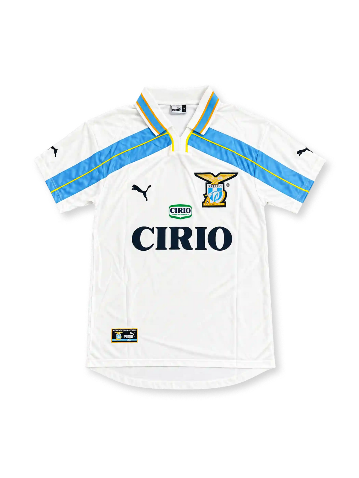1999-00 ラツィオ 創立100周年記念ユニフォーム ヴェロン23番 ホワイト スカイブルー CIRIO PUMA