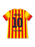 2013/14 FCバルセロナ アウェイユニフォーム メッシ10番 セニェラ イエロー レッド QATAR AIRWAYS Nike