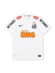 サントス 2011-12 ホーム ユニフォーム 白に100周年記念エンブレム BANCO BMGロゴ入り