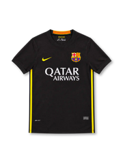 バルセロナ 2013-14 アウェイ ユニフォーム ブラック イエローライン QATAR AIRWAYS ナイキ