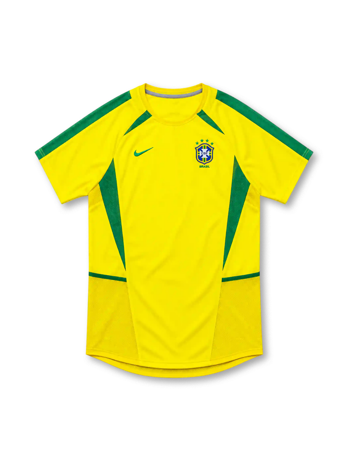 ブラジル代表 2002 ホーム ユニフォーム イエロー グリーンパネル CBF ナイキ