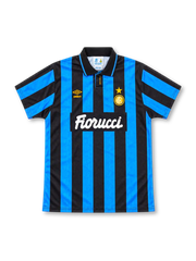 インテル 1992-94 ホーム ユニフォーム 青黒縦縞 ポロ襟 Fiorucci アンブロ