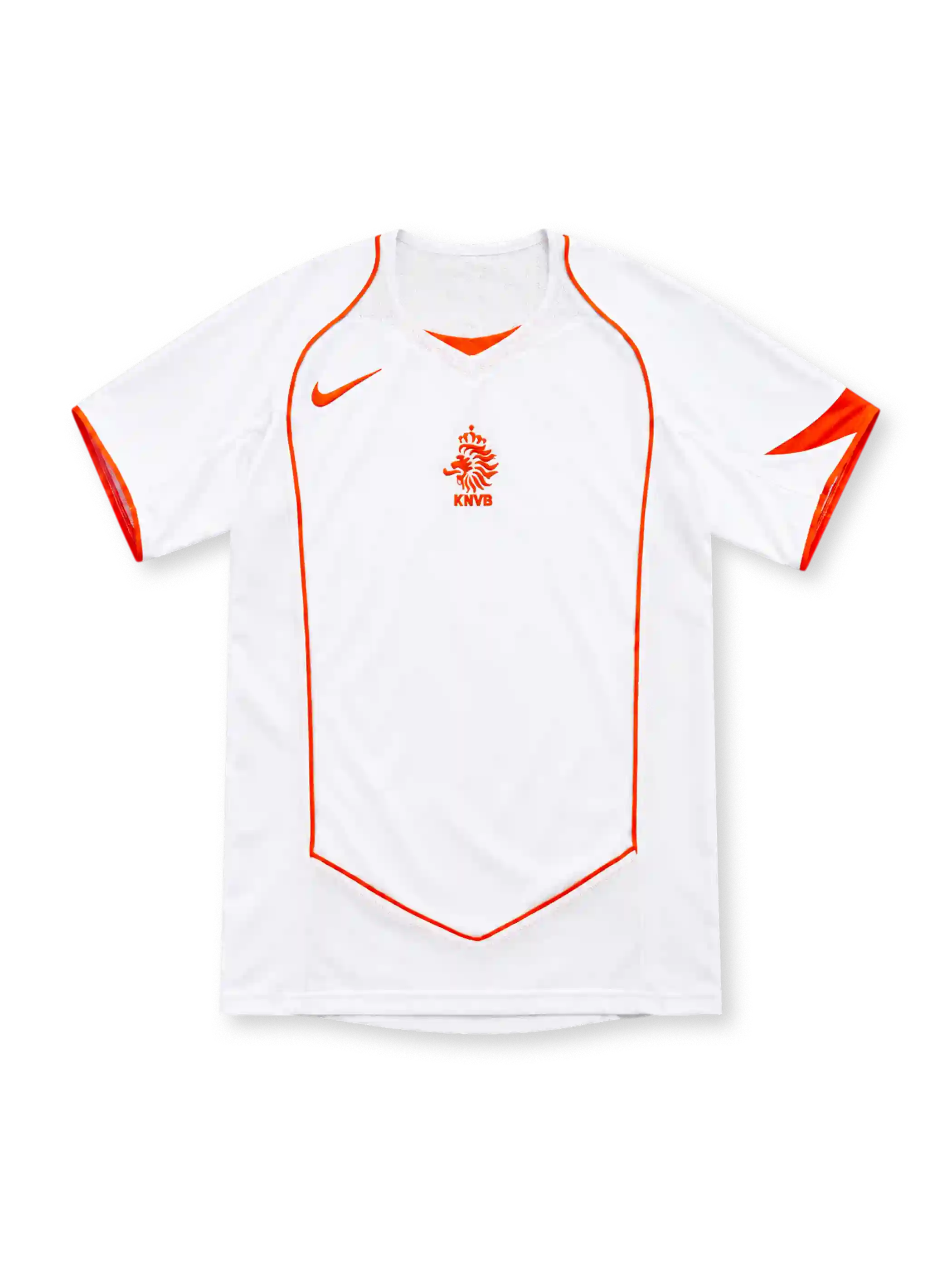 オランダ代表 2004 アウェイ ユニフォーム ホワイト オレンジパイピング KNVB ナイキ