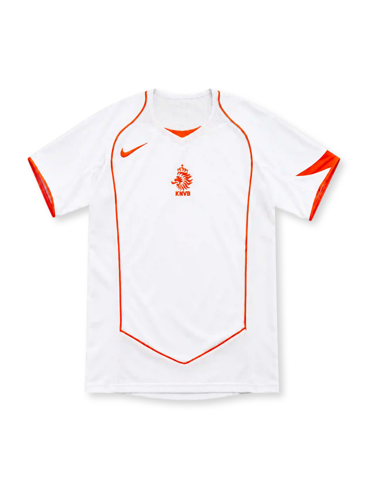 オランダ代表 2004 アウェイ ユニフォーム ホワイト オレンジパイピング KNVB ナイキ