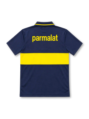 ボカ・ジュニアーズ 1993-95 ホーム ユニフォーム ネイビー イエロー胸帯 ポロ襟 parmalat オラン