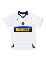 インテル 2005-06 アウェイ ユニフォーム ホワイト ブルー ブラック 胸帯 PIRELLI ナイキ