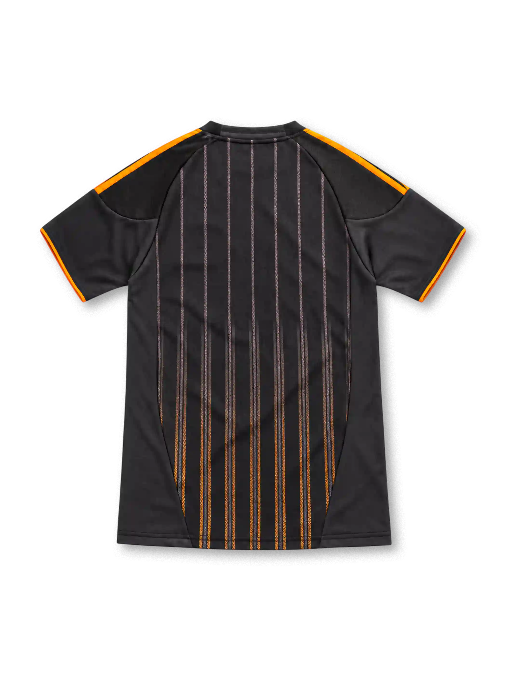 10/11 チェルシー アウェイ adidas製 黒地にオレンジの縦ピンストライプとSAMSUNGロゴが入ったレトロサッカーユニフォーム
