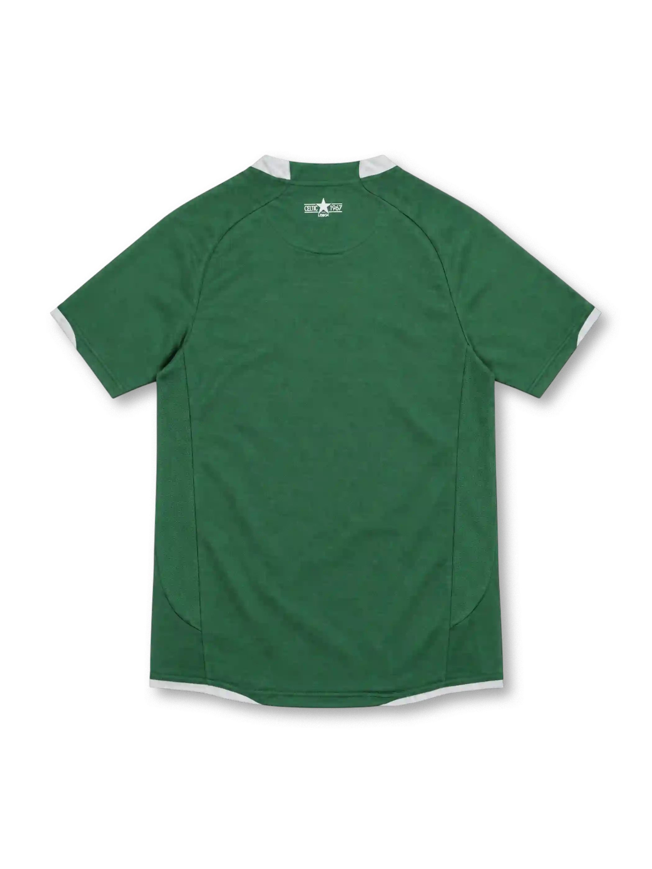 セルティック 2006/07 アウェイユニフォーム グリーン シルバーグレーの襟 欧州制覇40周年記念エンブレム ナイキ製 CARLINGスポンサー