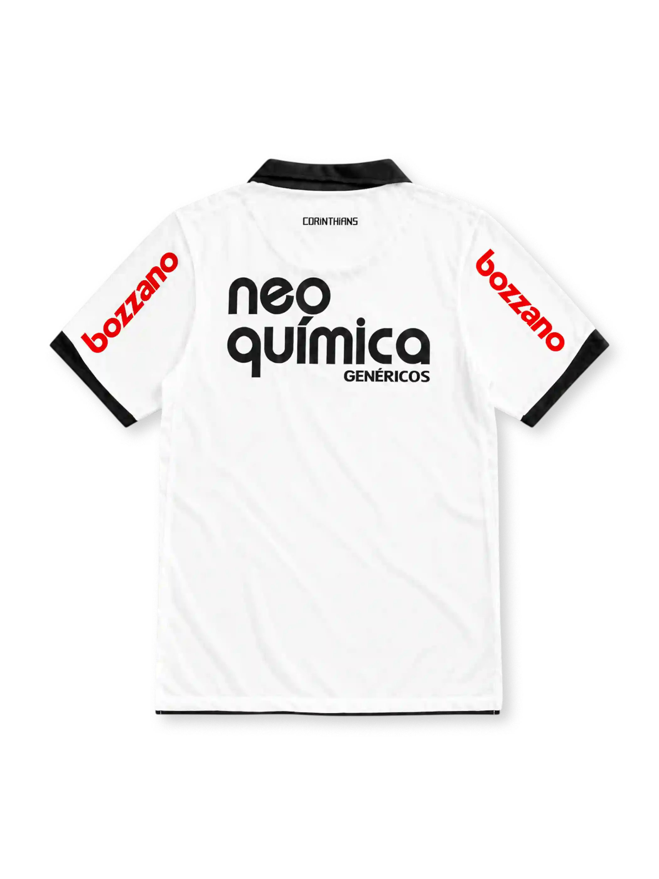 コリンチャンス 2011 ホームユニフォーム ホワイト 黒のポロ襟 5つ星のエンブレム ナイキ製 neo químicaスポンサー