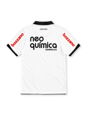 コリンチャンス 2011 ホームユニフォーム ホワイト 黒のポロ襟 5つ星のエンブレム ナイキ製 neo químicaスポンサー