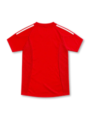 2002 トルコ代表 ホーム adidas製 白い3本ラインと国旗パッチが入った赤いレトロサッカーユニフォーム
