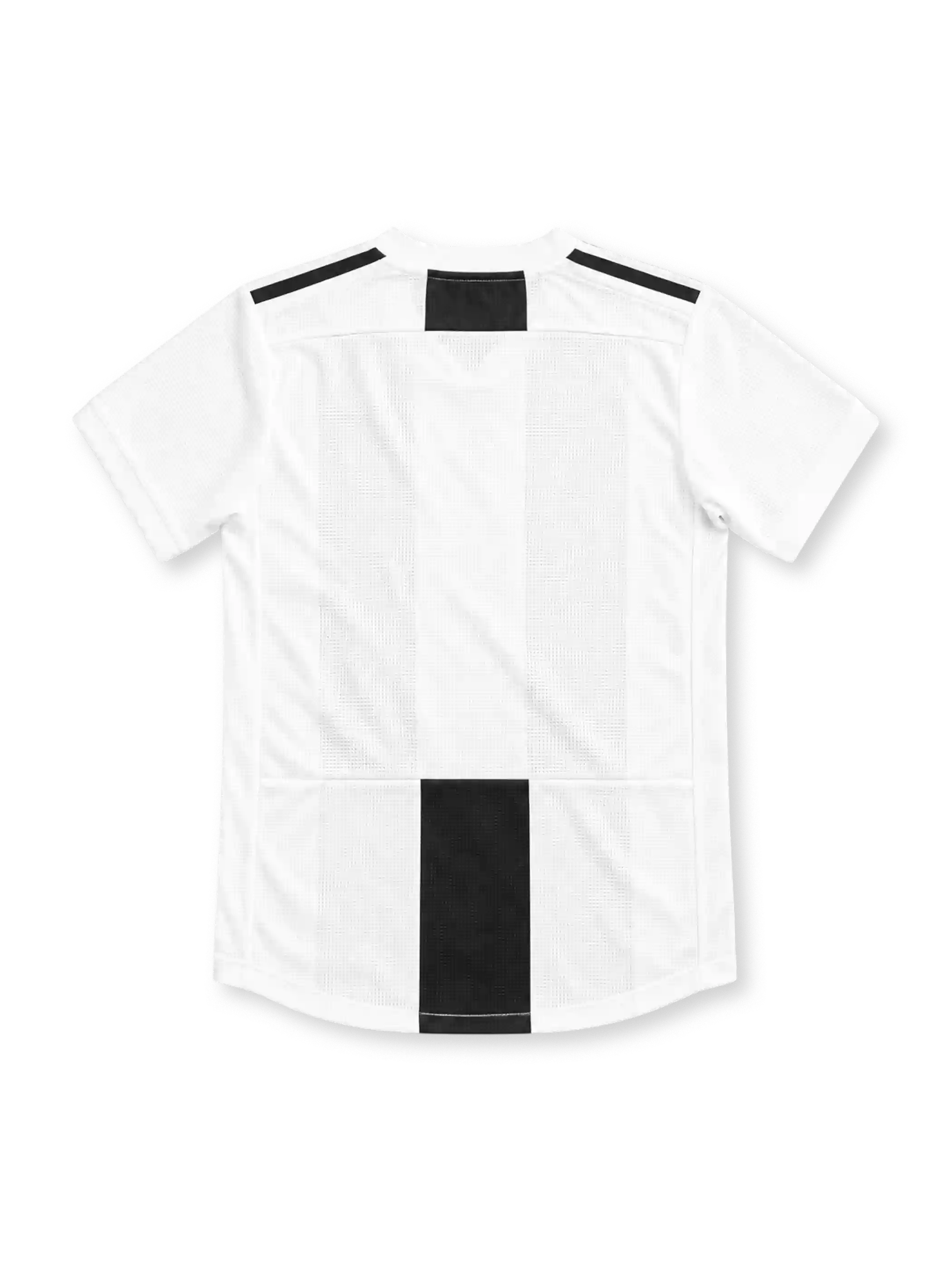 18/19 ユヴェントス ホーム adidas製 胸に2本の太い黒縞とJeepロゴが入った選手版のレトロサッカーユニフォーム