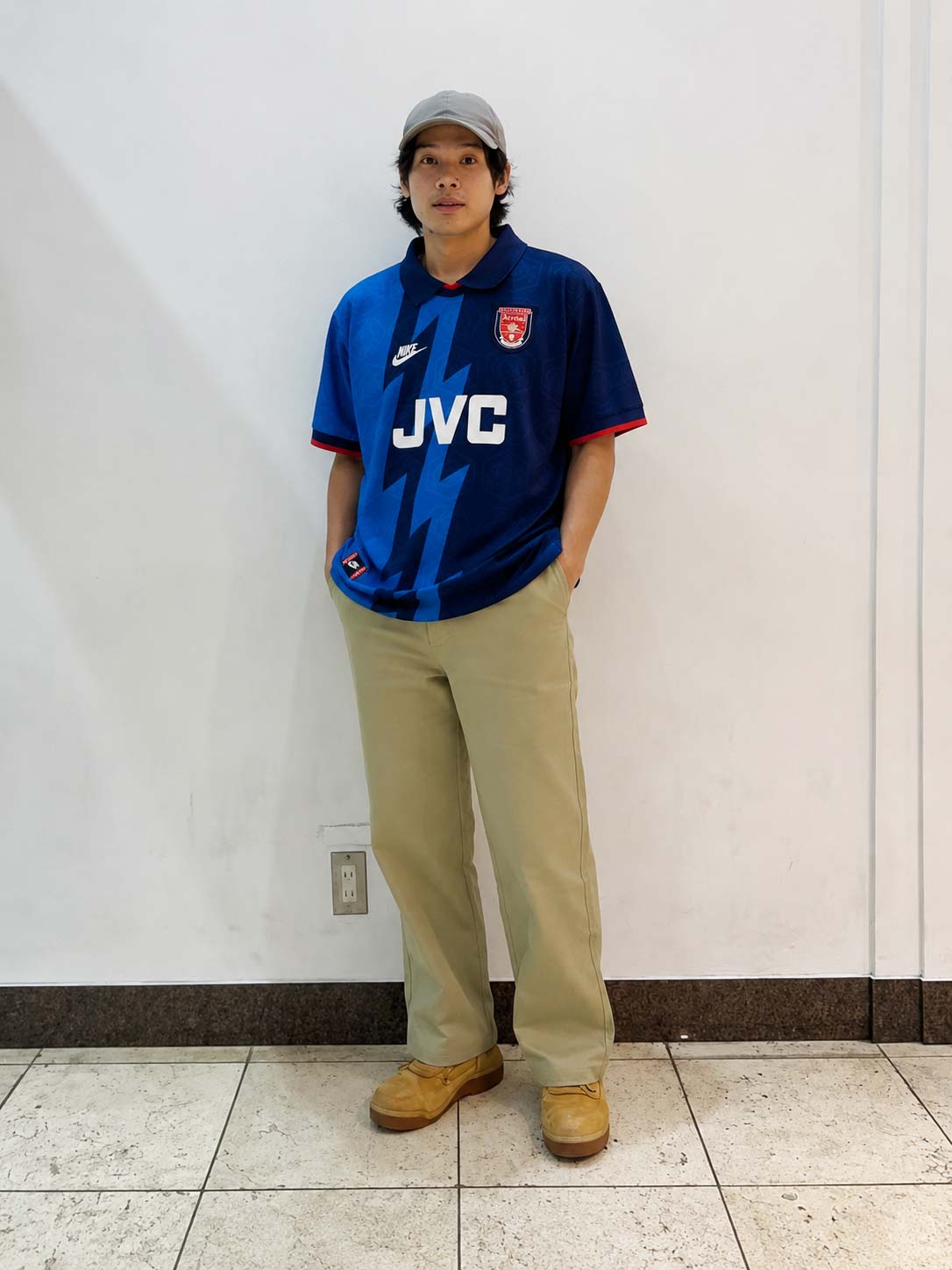UK製】 NIKE 95/96 アーセナル アウェイ ゲームシャツ XL Nike Arsenal
