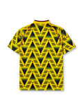 アーセナル 1991-93シーズン アウェイジャージ(イエロー×ネイビー、通称「傷んだバナナ」)