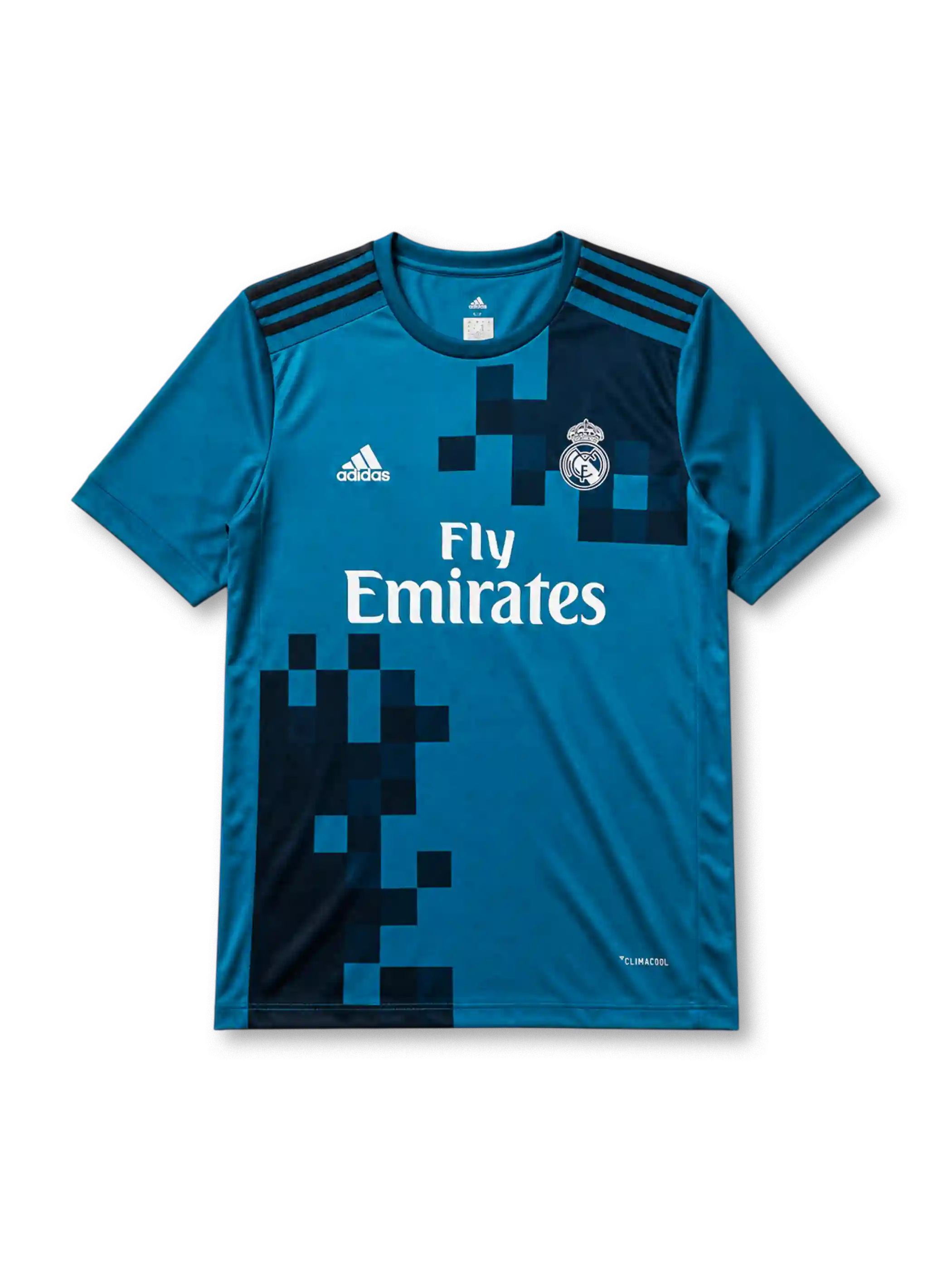 レアル・マドリード 2017/18シーズン サードジャージ(ティール×ネイビー、Fly Emirates)