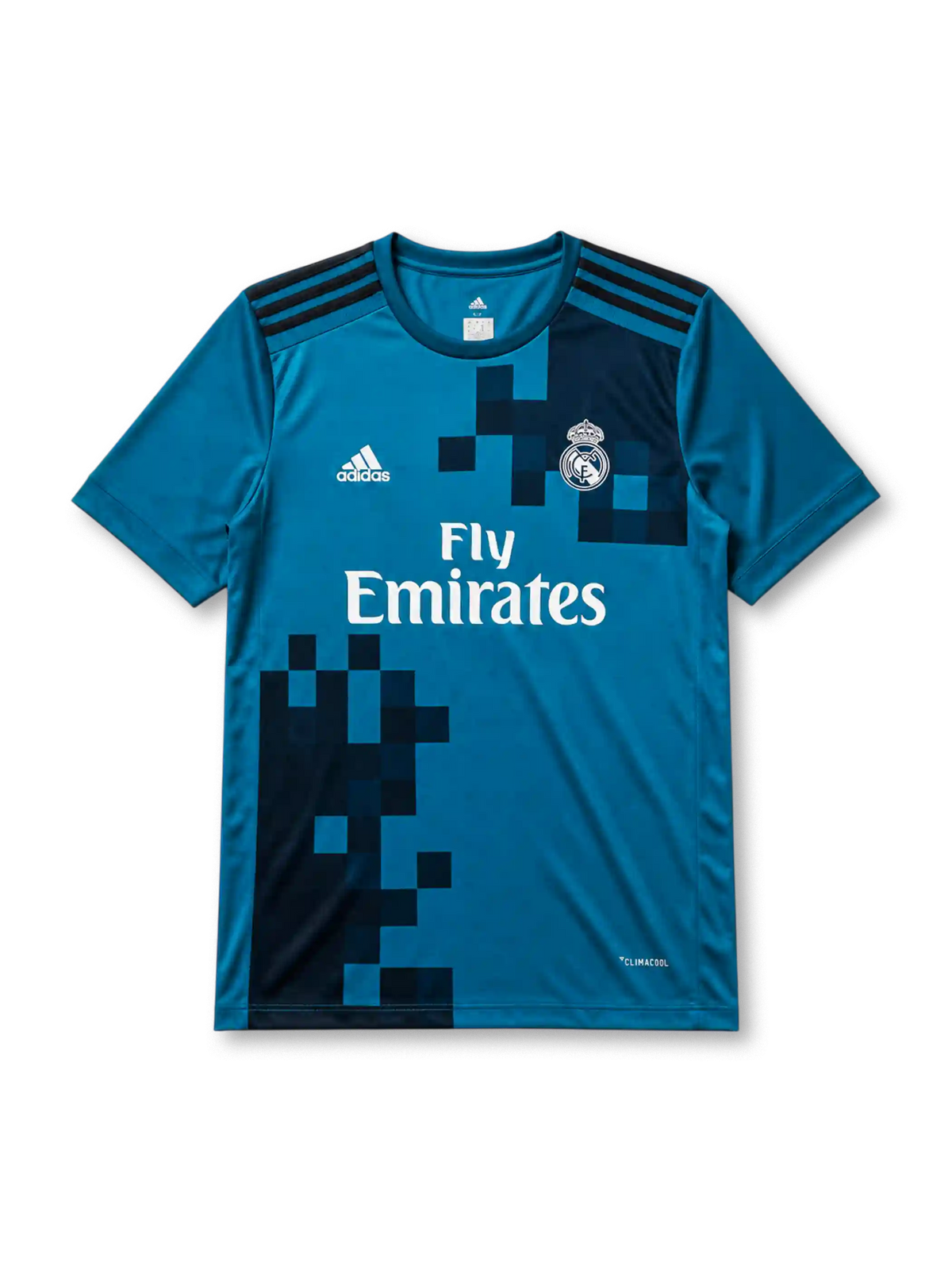 レアル・マドリード 2017/18シーズン サードジャージ(ティール×ネイビー、Fly Emirates)