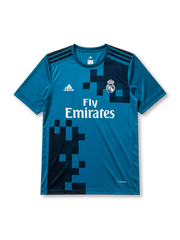 レアル・マドリード 2017/18シーズン サードジャージ(ティール×ネイビー、Fly Emirates)