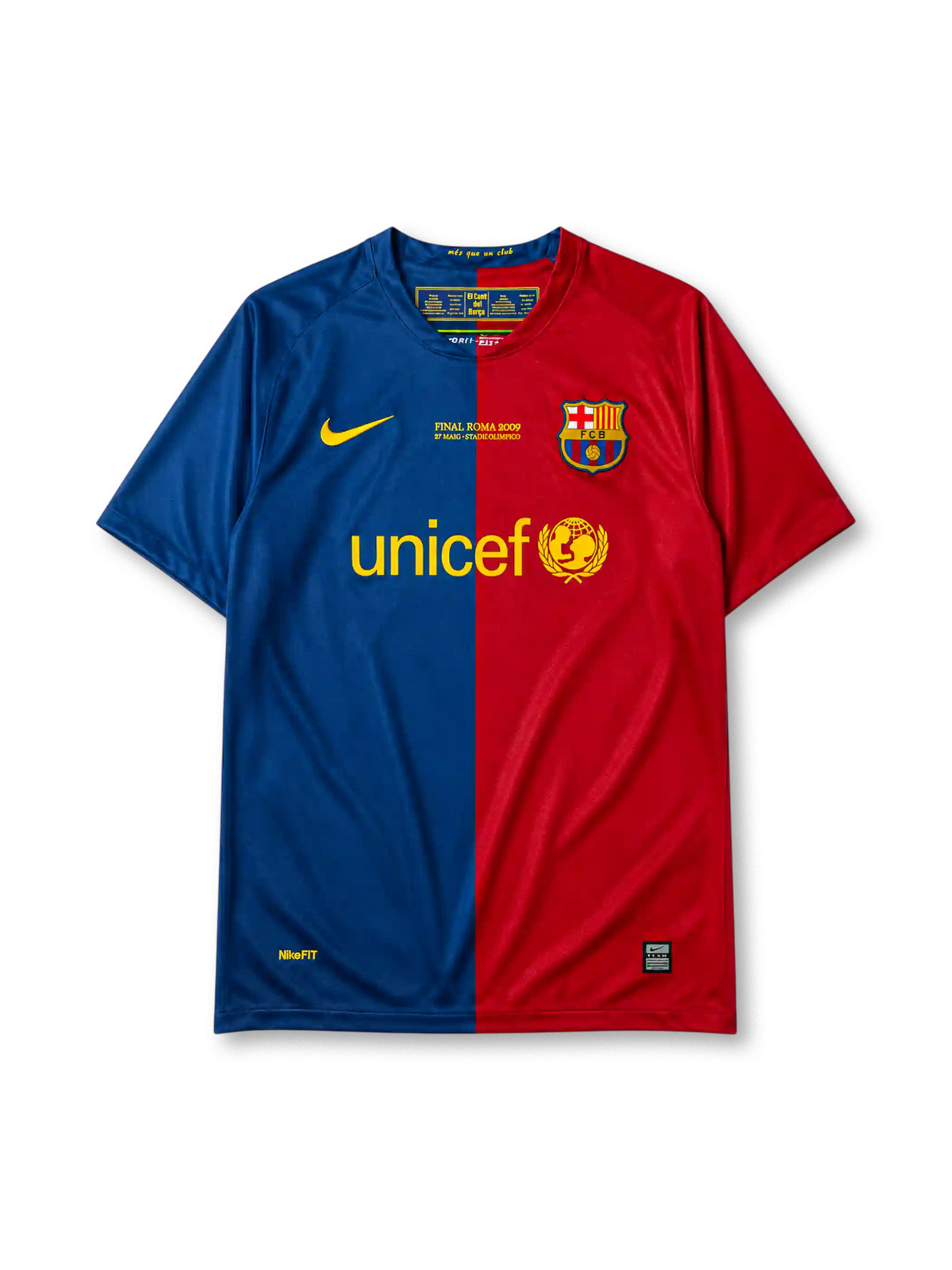 バルセロナ 2008/09シーズン ホームジャージ FINAL ROMA 2009記念モデル(ブルー×レッド、unicef)