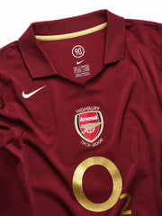 アーセナル 2005/06 ホームシャツ-KICKO – KICKO JAPAN