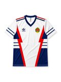 ユーゴスラビア代表 1990年イタリアW杯 アウェイジャージ(ホワイト×レッド×ネイビー、adidas)