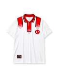 トルコ代表 1996年ユーロ96 アウェイジャージ(ホワイト×レッド、adidas)