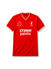 リヴァプールFC 1985/86シーズン ホームシャツ(Crown Paints、二冠達成記念バッジ付き)