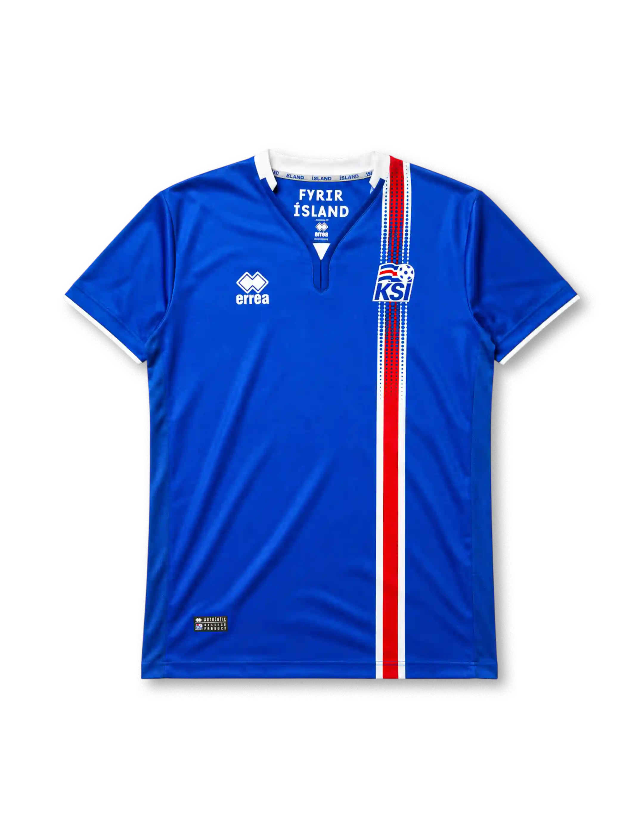 アイスランド代表 2016/17シーズン ホームシャツ(Errea、ユーロ2016着用モデル)