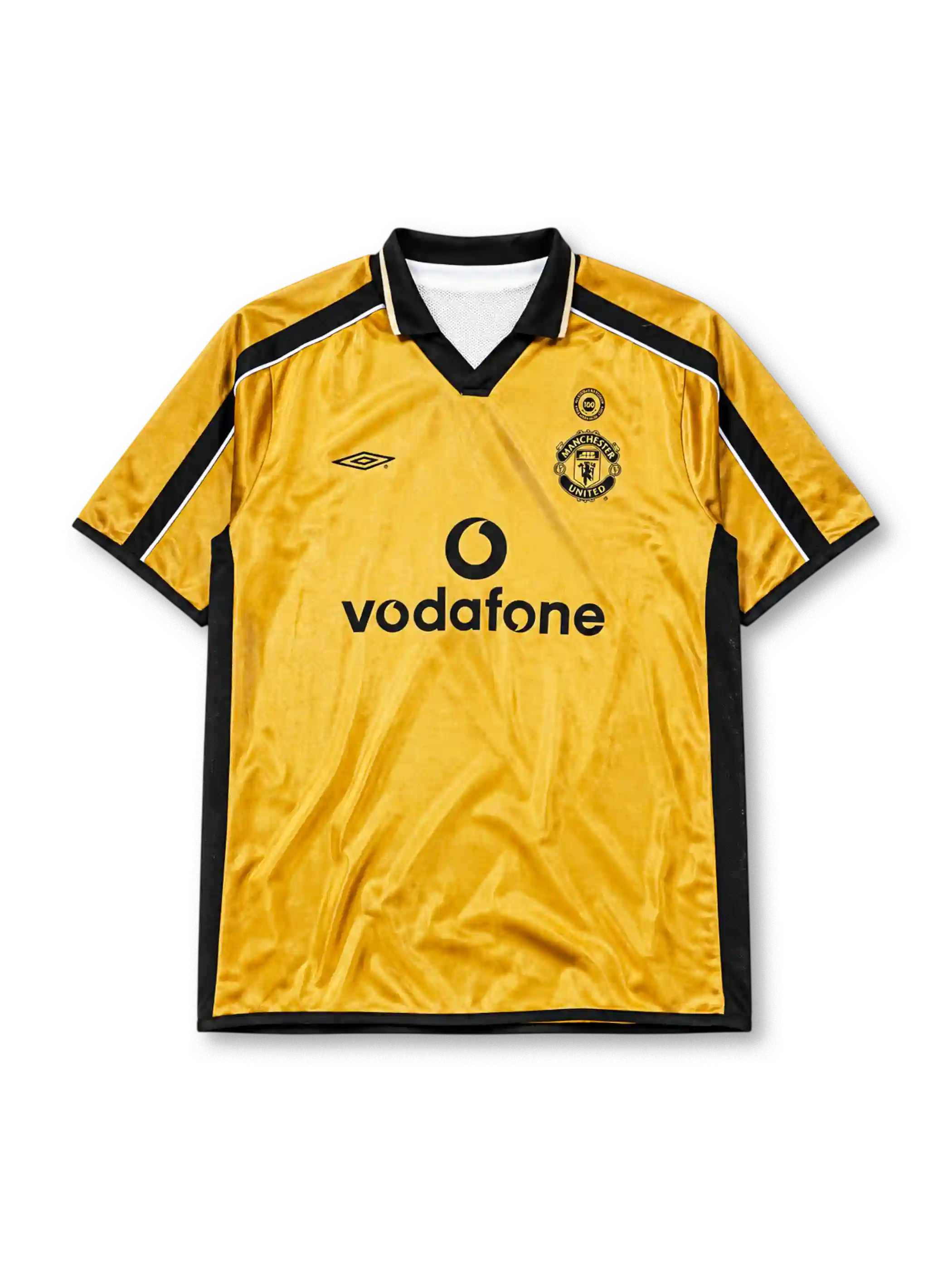 マンチェスター・ユナイテッド 2001-02シーズン アウェイシャツ Vodafoneスポンサー Umbro製 創設100周年記念モデル