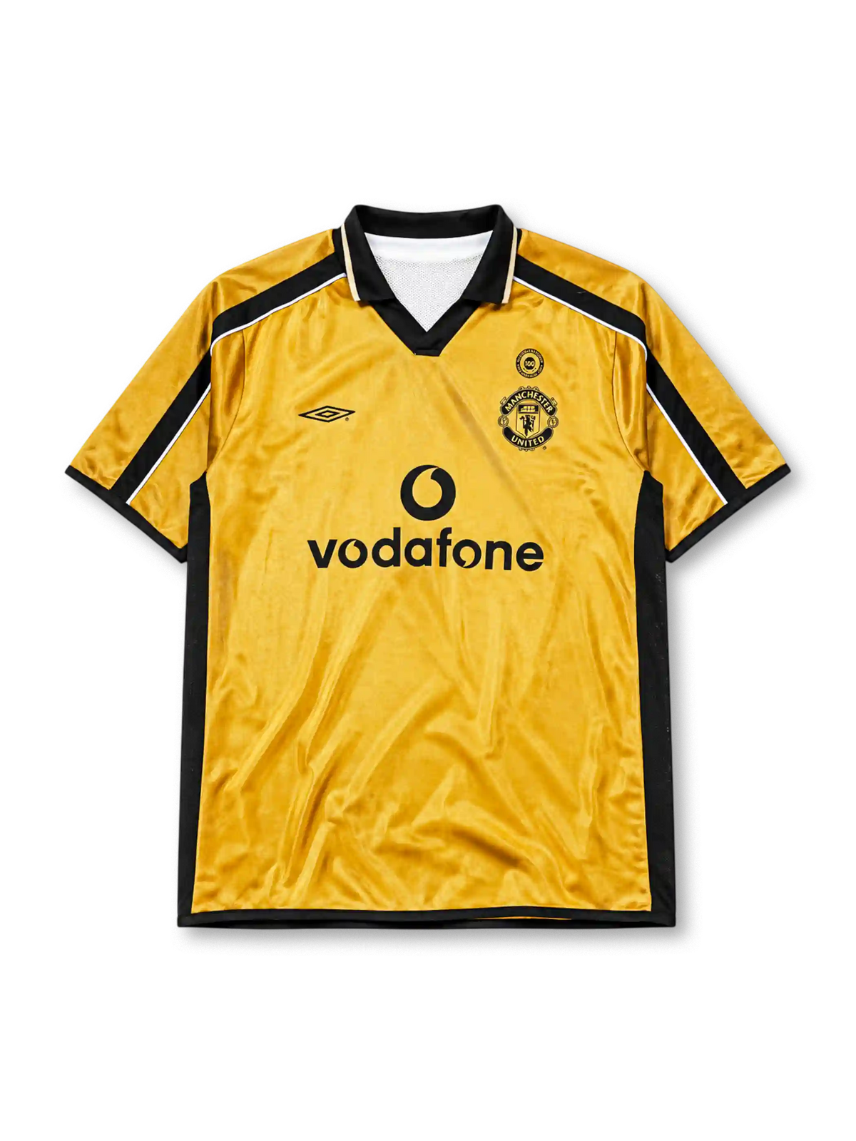 マンチェスター・ユナイテッド 2001-02シーズン アウェイシャツ Vodafoneスポンサー Umbro製 創設100周年記念モデル