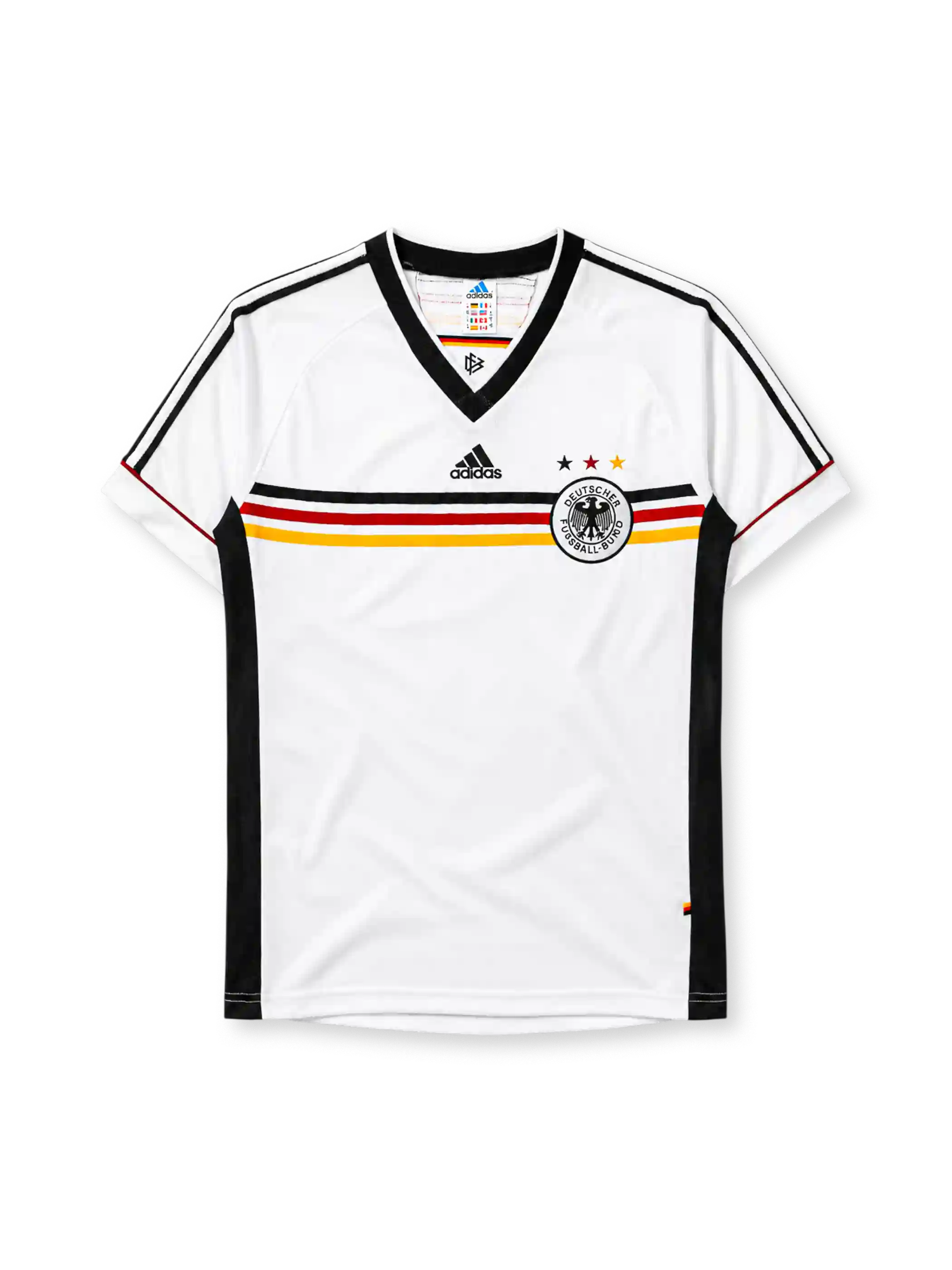 ドイツ代表 1998年フランスW杯 ホームシャツ adidas製 3つ星エンブレム