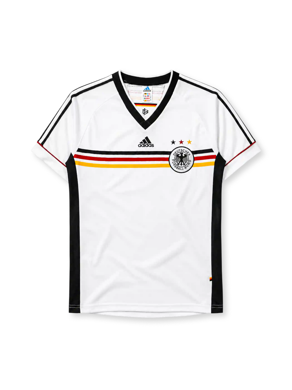 ドイツ代表 1998年フランスW杯 ホームシャツ adidas製 3つ星エンブレム