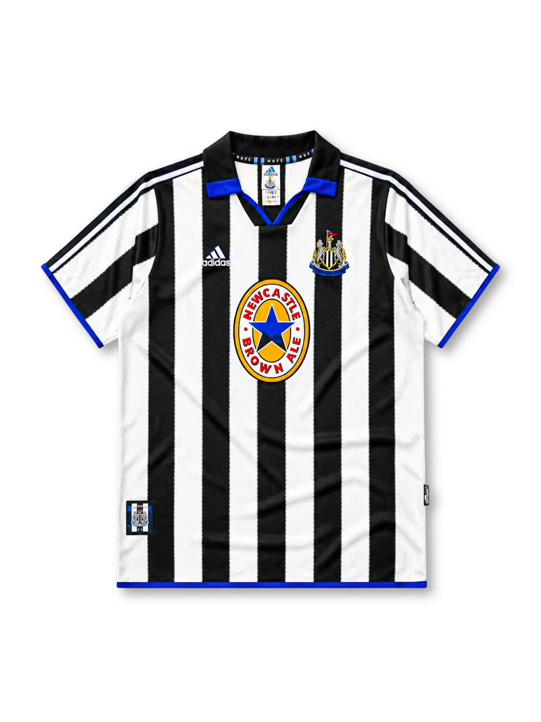 ニューカッスル・ユナイテッド 1999-2000シーズン ホームシャツ Newcastle Brown Aleスポンサー adidas製