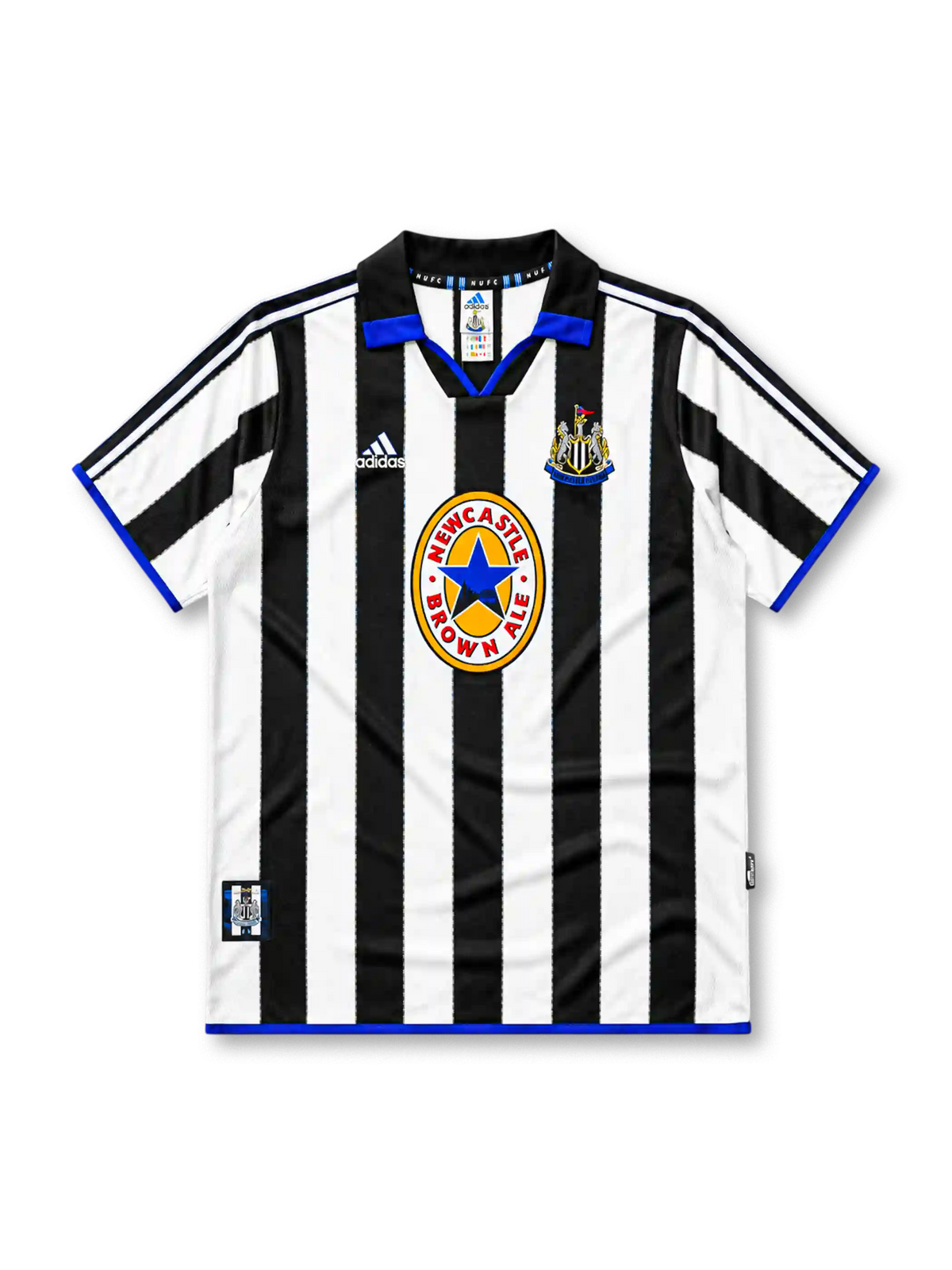 ニューカッスル・ユナイテッド 1999-2000シーズン ホームシャツ Newcastle Brown Aleスポンサー adidas製