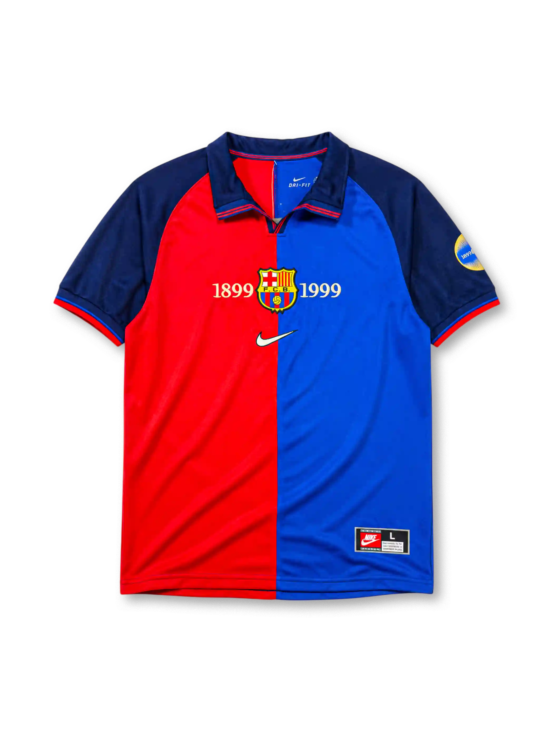 FCバルセロナ 1999-2000シーズン ホームシャツ 創設100周年記念デザイン Nike製