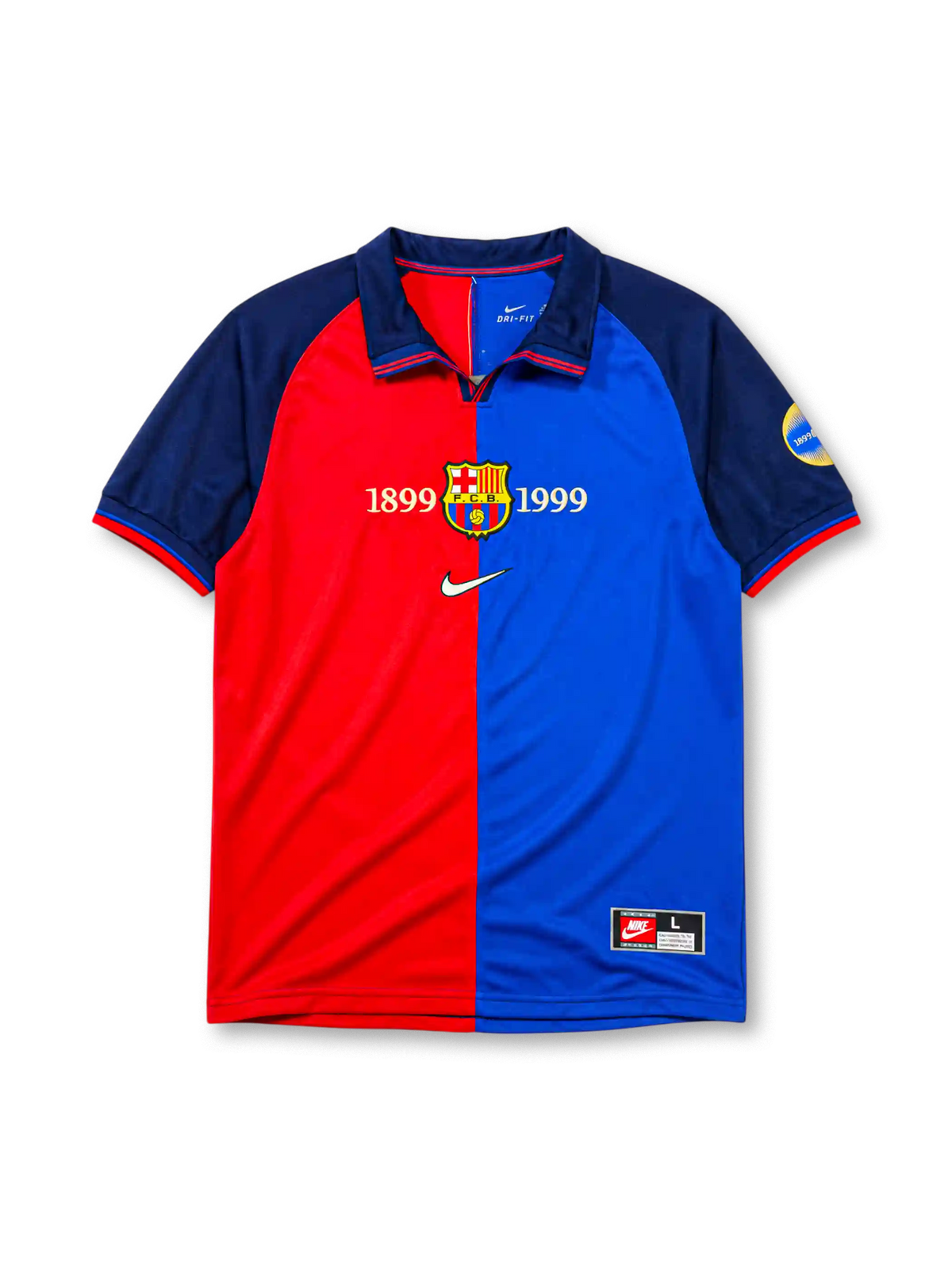 FCバルセロナ 1999-2000シーズン ホームシャツ 創設100周年記念デザイン Nike製