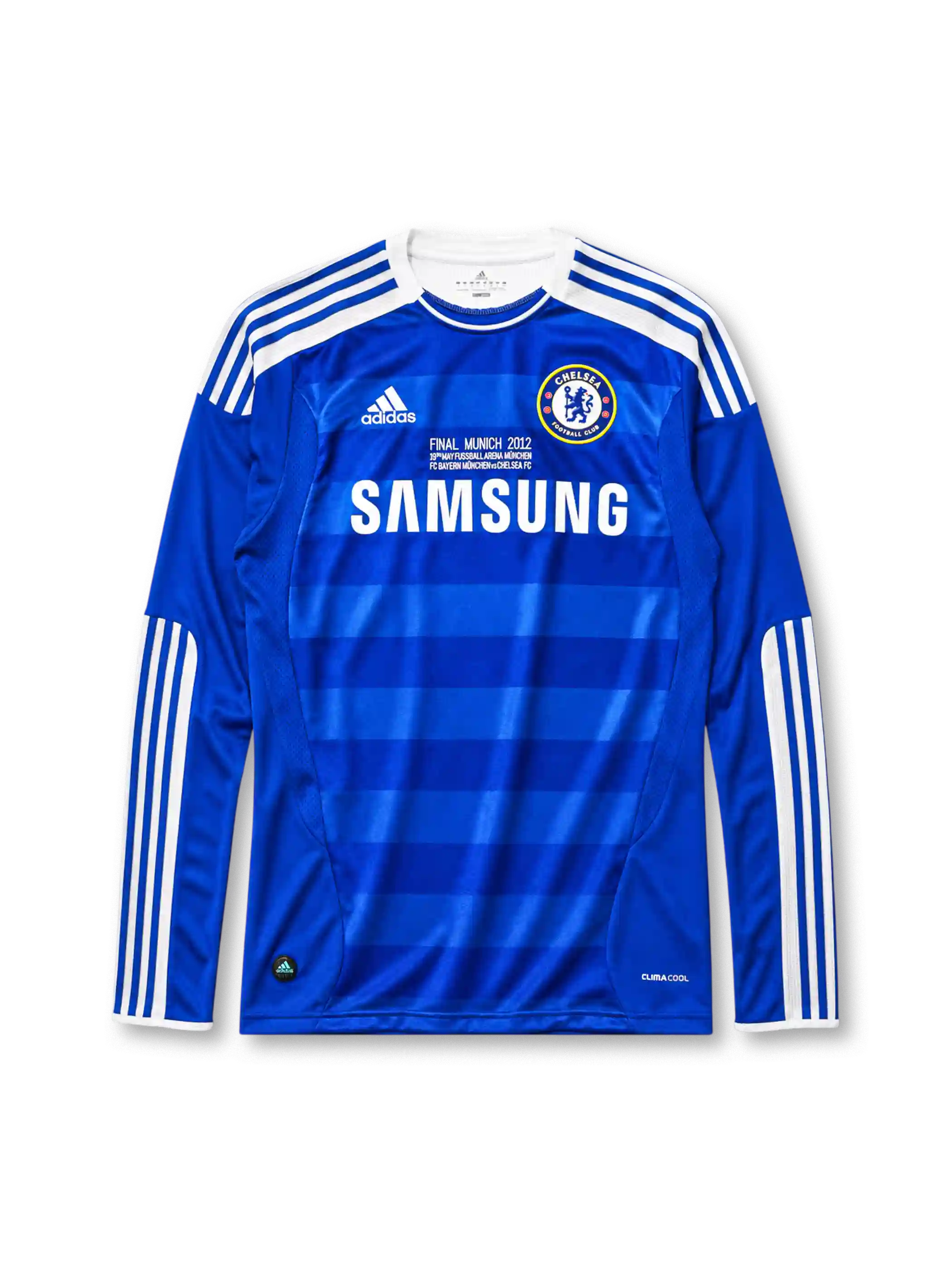 チェルシー 2011-12シーズン 長袖ホームシャツ SAMSUNGスポンサー adidas製 ミュンヘン決勝記念モデル