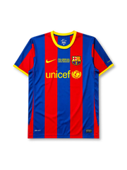 FCバルセロナ 2010-11シーズン ホームシャツ UNICEFスポンサー Nike製 ウェンブリー決勝記念モデル