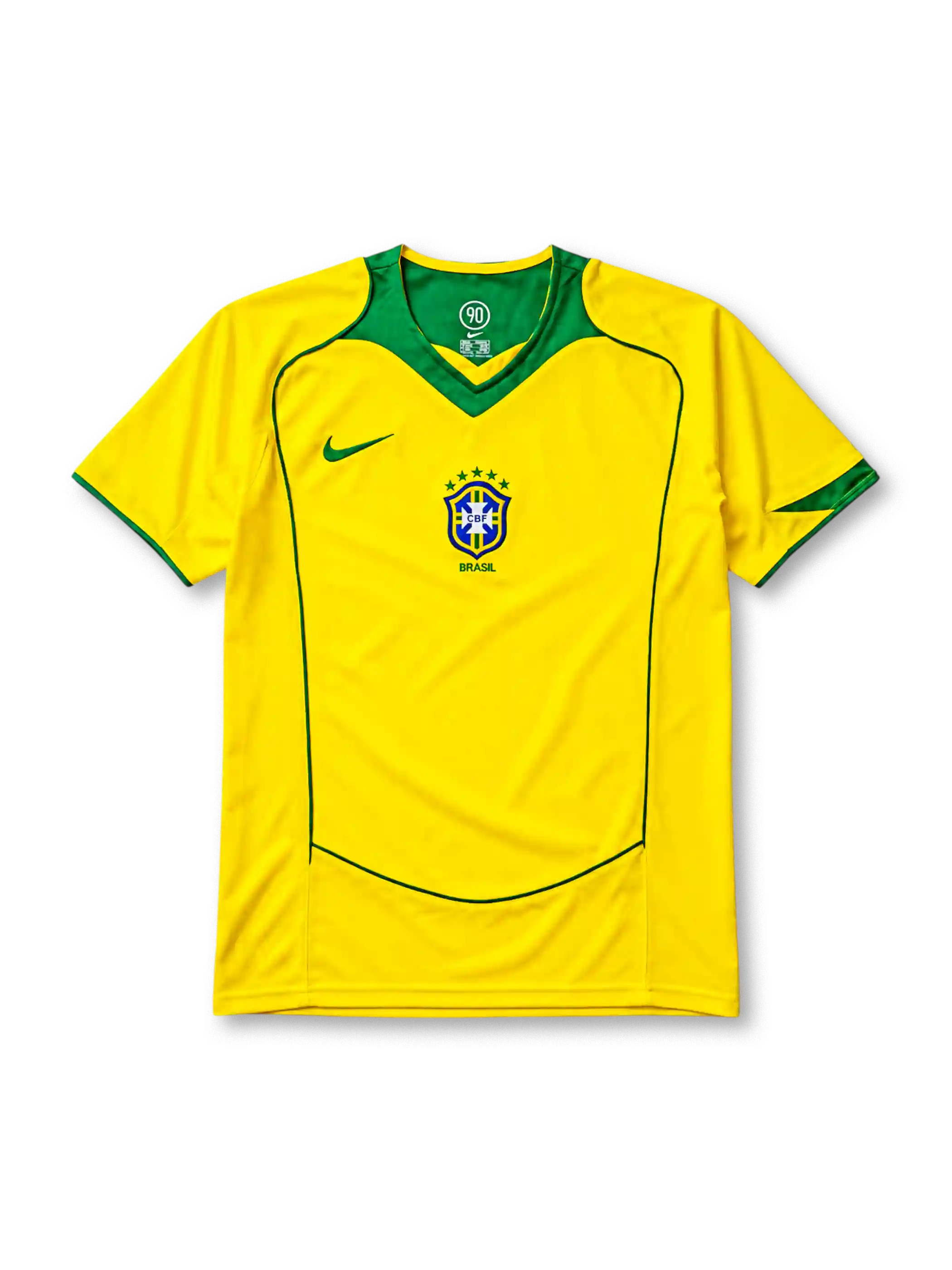 ブラジル代表 2004年 ホームシャツ Nike製 Total 90テンプレート コパ・アメリカ制覇記念モデル