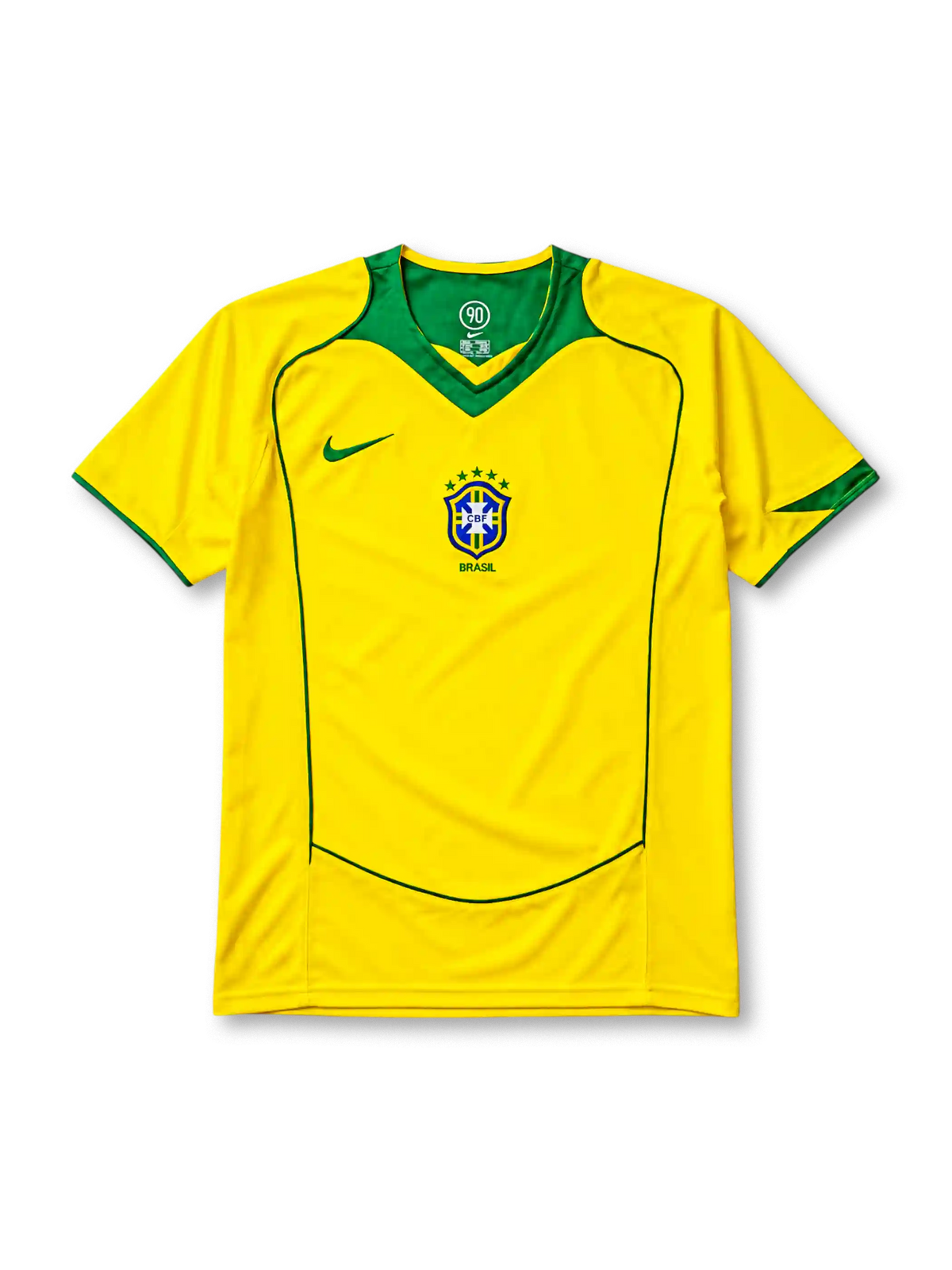 ブラジル代表 2004年 ホームシャツ Nike製 Total 90テンプレート コパ・アメリカ制覇記念モデル