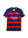 FCバルセロナ 2015-16シーズン ホームシャツ Qatar Airwaysスポンサー Nike製 初の横縞デザイン