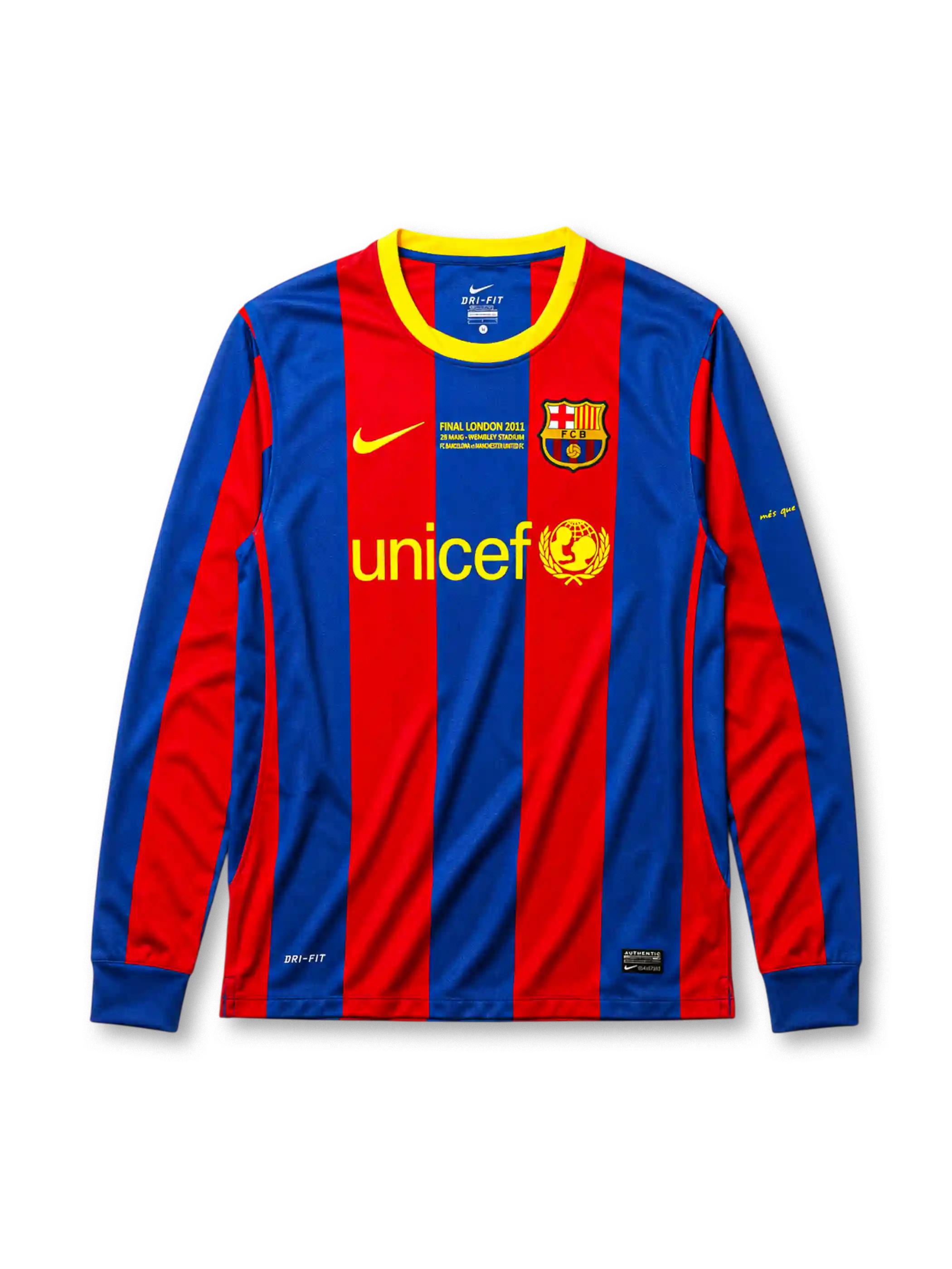 FCバルセロナ 2010/11シーズン ホーム チャンピオンズリーグ決勝仕様 長袖ユニフォーム