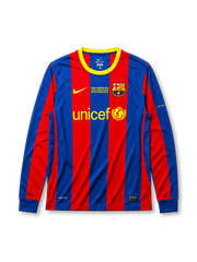 FCバルセロナ 2010/11シーズン ホーム チャンピオンズリーグ決勝仕様 長袖ユニフォーム