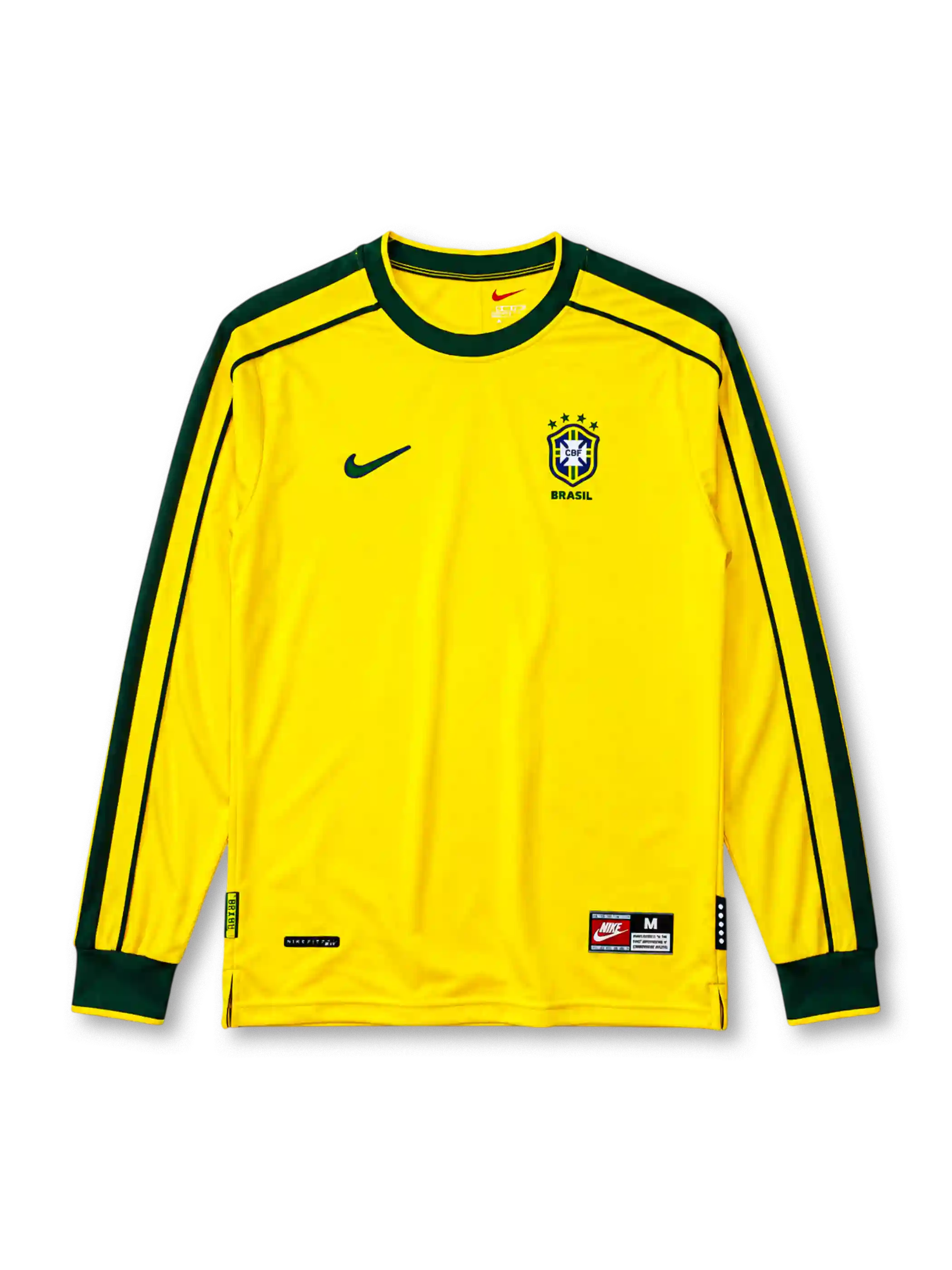 ブラジル代表 1998年ワールドカップ ホーム 長袖レトロユニフォーム