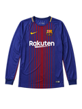 FCバルセロナ 2017-18シーズン 長袖ホームシャツ Rakutenスポンサー Nike製 リーガ無敗優勝記念モデル