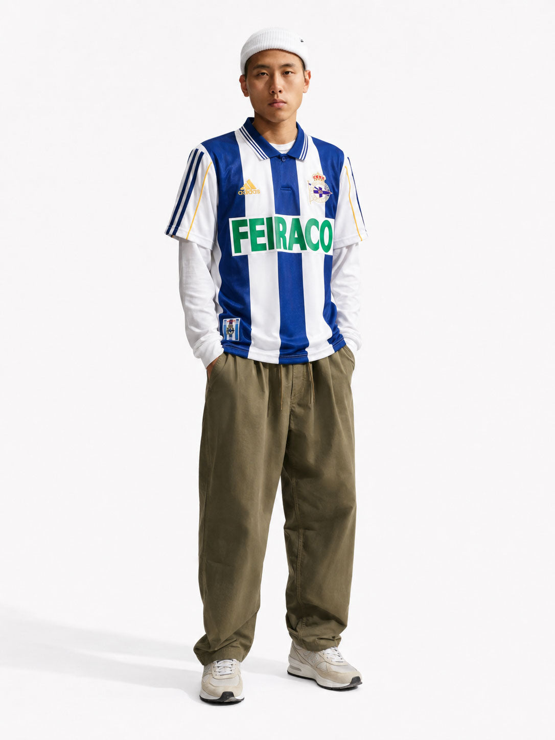 デポルティボ・ラ・コルーニャ 1999-2000シーズン ホームシャツ FEIRACOスポンサー adidas製 リーガ制覇記念モデル