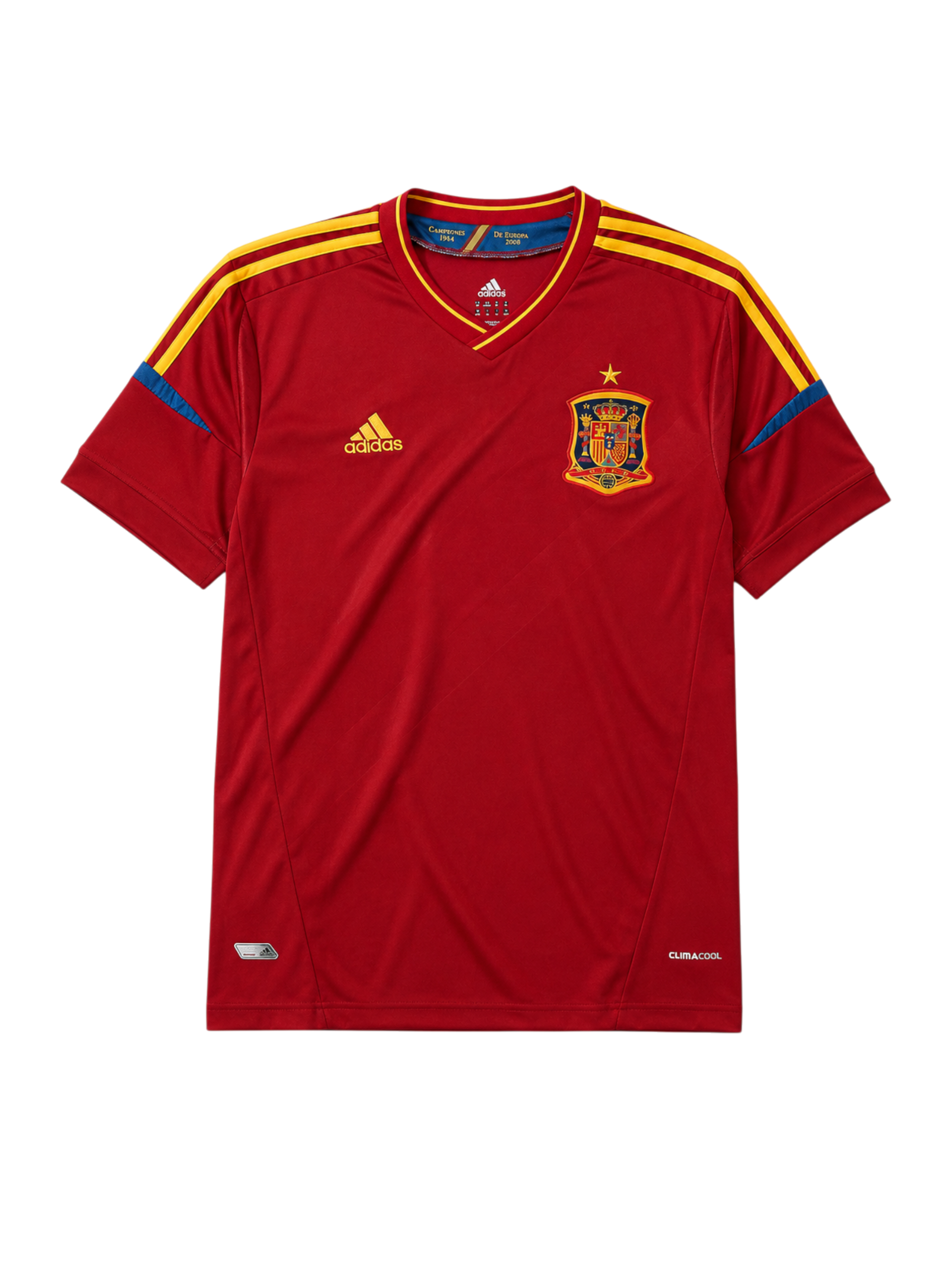 スペイン代表 2012年ユーロ ホームシャツ adidas製 3連覇達成記念モデル